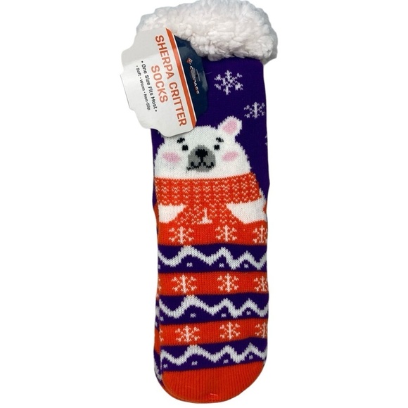NWT * Sherpa Critter Socks Nonslip. - Picture 4 of 10